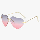Women Vintage Heart Sunglasses - Glassesix