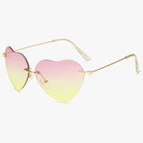 Women Vintage Heart Sunglasses - Glassesix