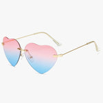Women Vintage Heart Sunglasses - Glassesix