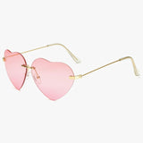 Women Vintage Heart Sunglasses - Glassesix