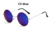 Women Retro Rounded Sunglasses - Glassesix